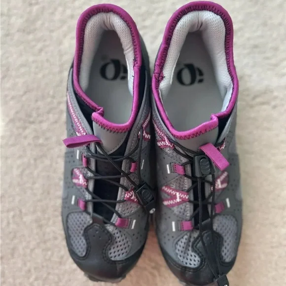 Pearl Izumi W X-Alp Drift II Cycling Shoes US 8.5 40 Gray Pink 2 Bolt - Picture 5 of 7